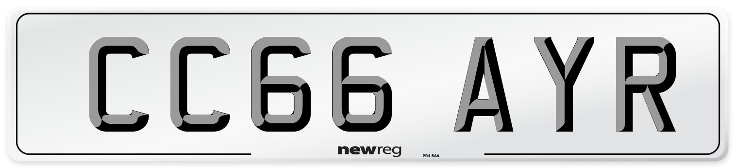 CC66 AYR Number Plate from New Reg